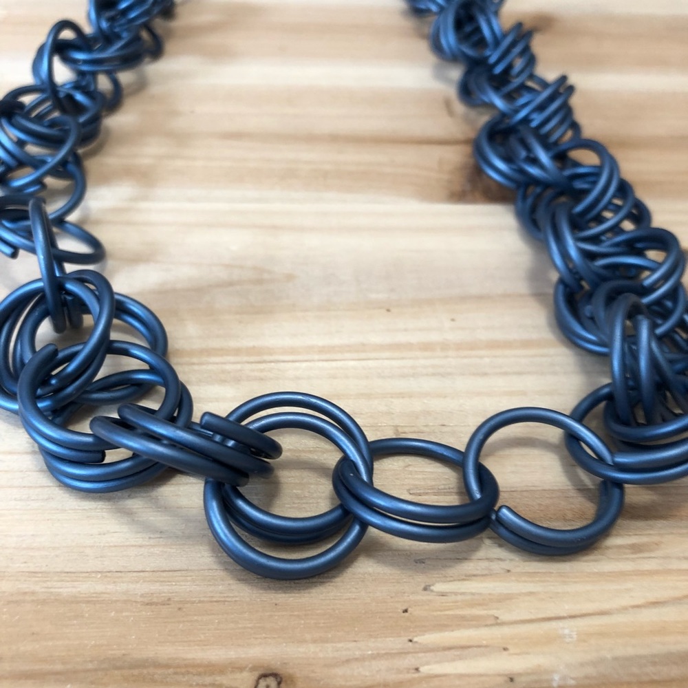 JCrew Blue Chain Necklace